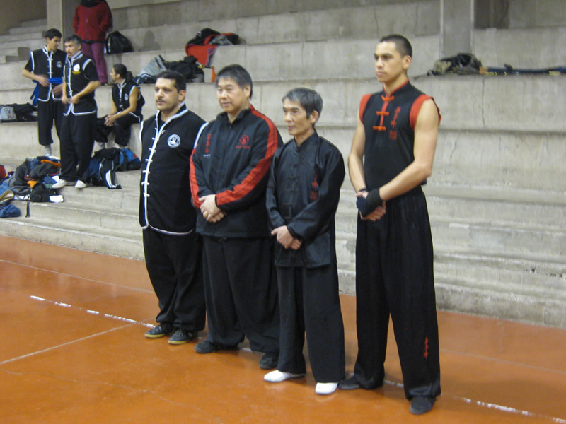 Profesor John La Touche con Sifu Lane Loui, Maestro Chen Yong Fa y Sifu Paul Chong